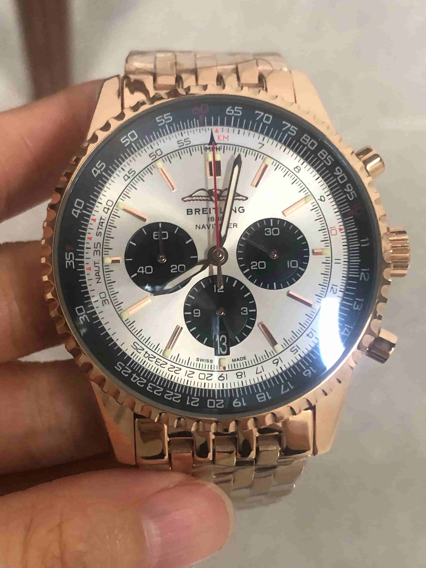 Replica Stainless Steel Japanese Vk63 Quartz Movement Watch BL02