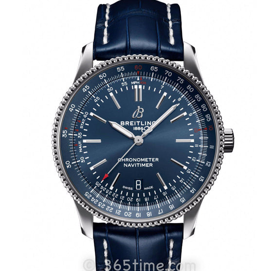 Luxury Automatic Watch for Leather Strap Aviation Timing 46mm Automatic Mechanical Watch