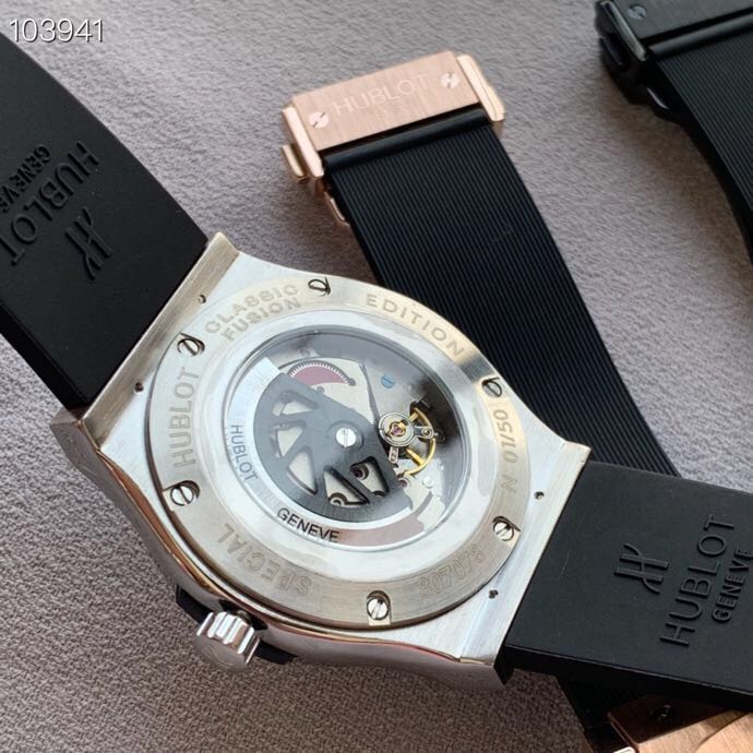 Luxury CLASSIC FUSION Automatic Watch for Men Women Mechanical Wristwatch Stainless Steel Rubber Strap 42mm/33mm Dial