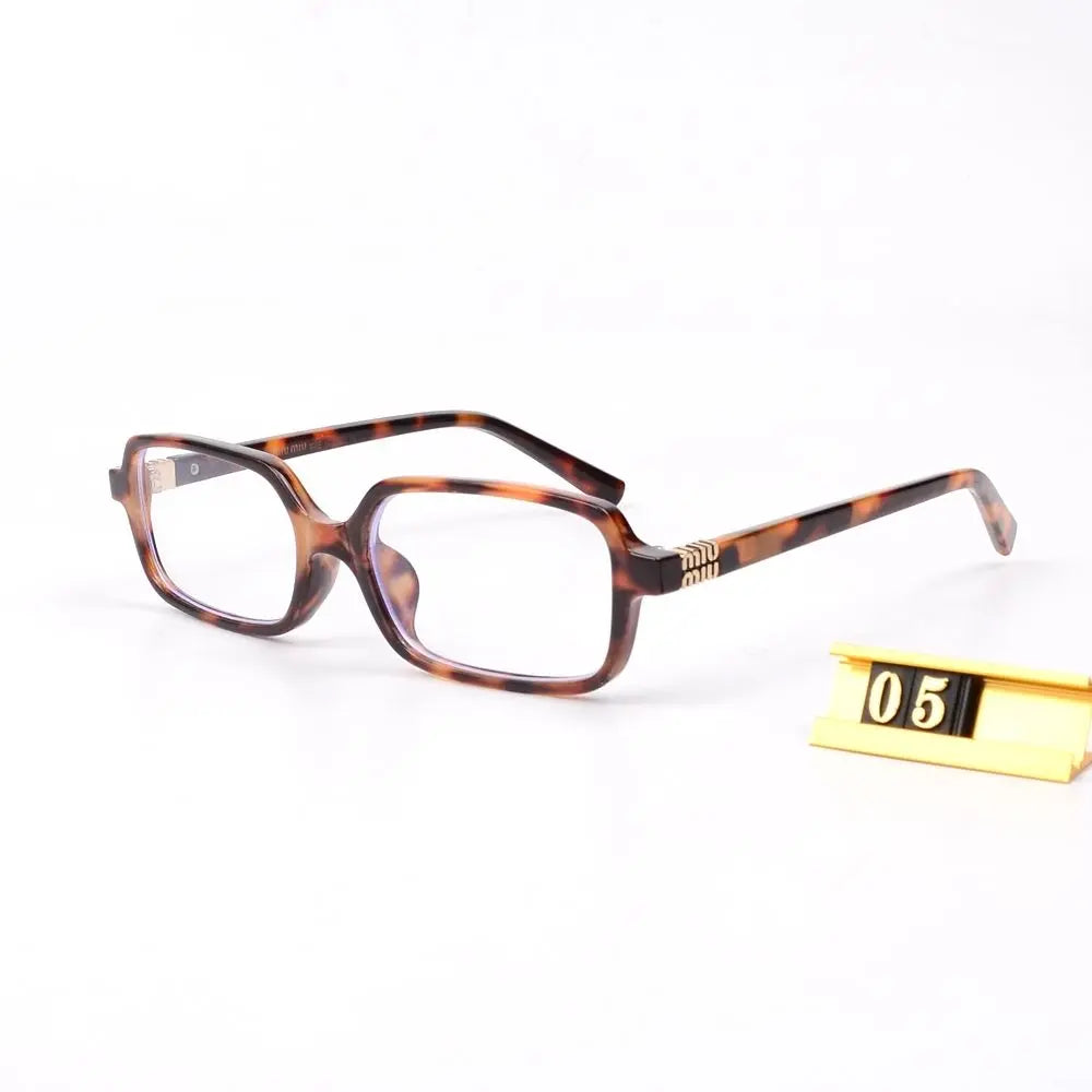 6Leopard Print Square Frame Retro Glasses & Sunglasses-s-88 mysite
