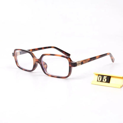 6Leopard Print Square Frame Retro Glasses & Sunglasses-s-88 mysite