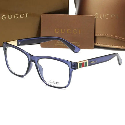 Fashion Striped Color Block Frame Glasses-s-88 mysite