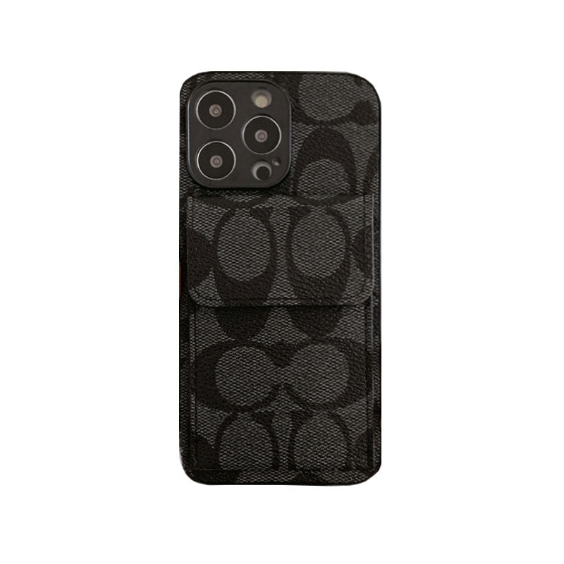 Classic iPhone Case With Wallet Dark Brown-HP240513 mysite
