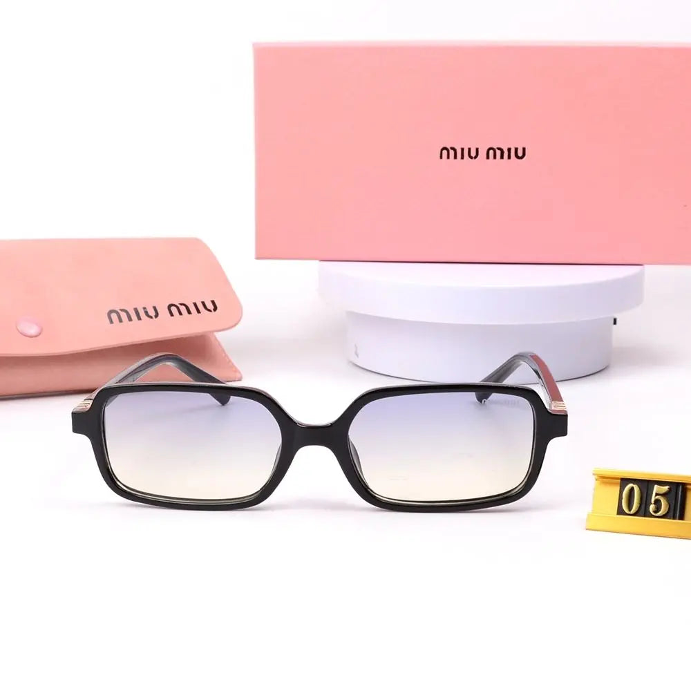 6Leopard Print Square Frame Retro Glasses & Sunglasses-s-88 mysite
