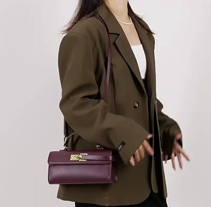 Luxury Brand Lock Design Tote Bag-18 mysite