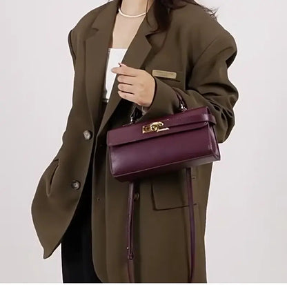 Luxury Brand Lock Design Tote Bag-18 mysite