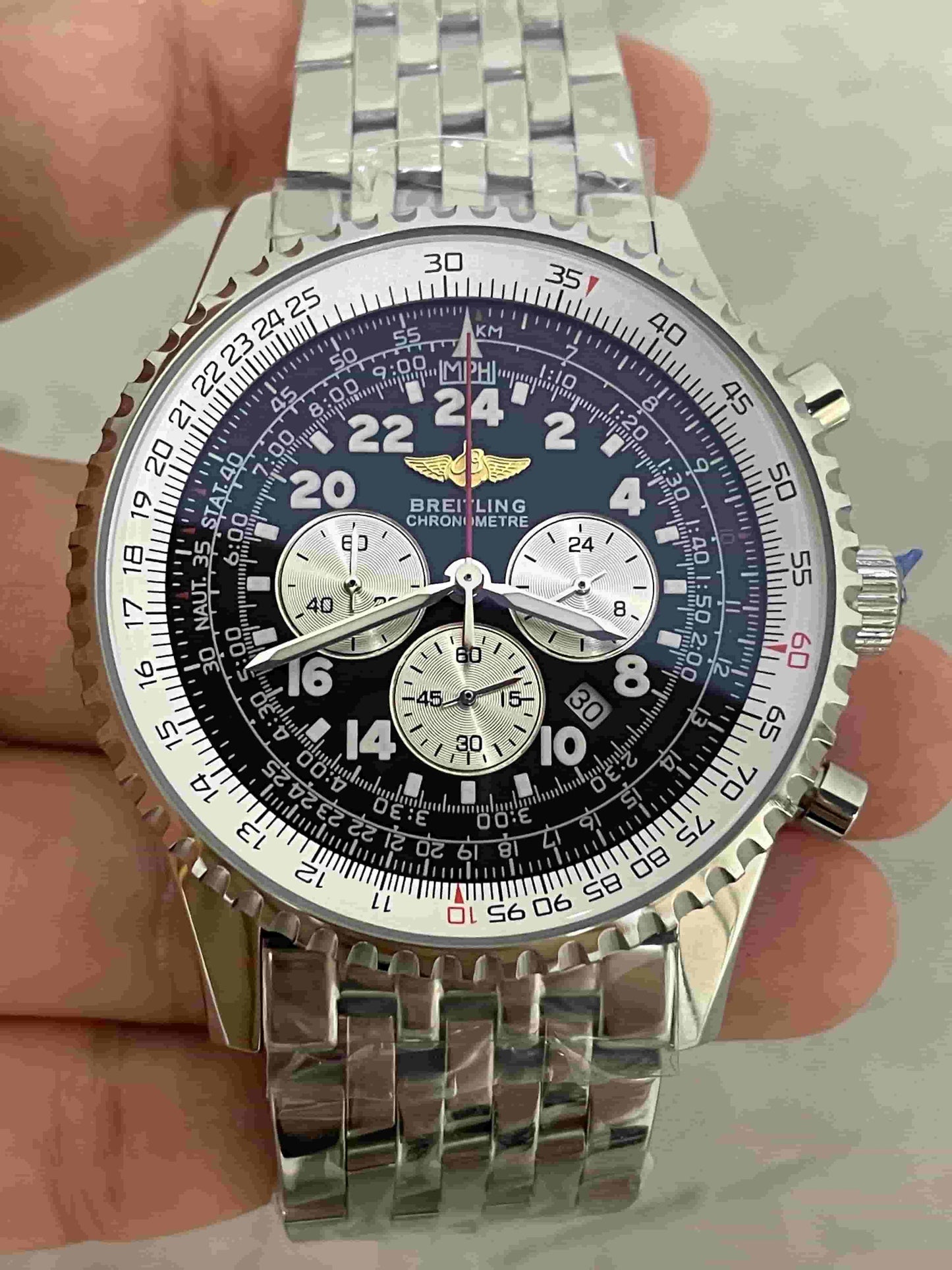 Replica Stainless Steel Japanese Vk63 Quartz Movement Watch BL104