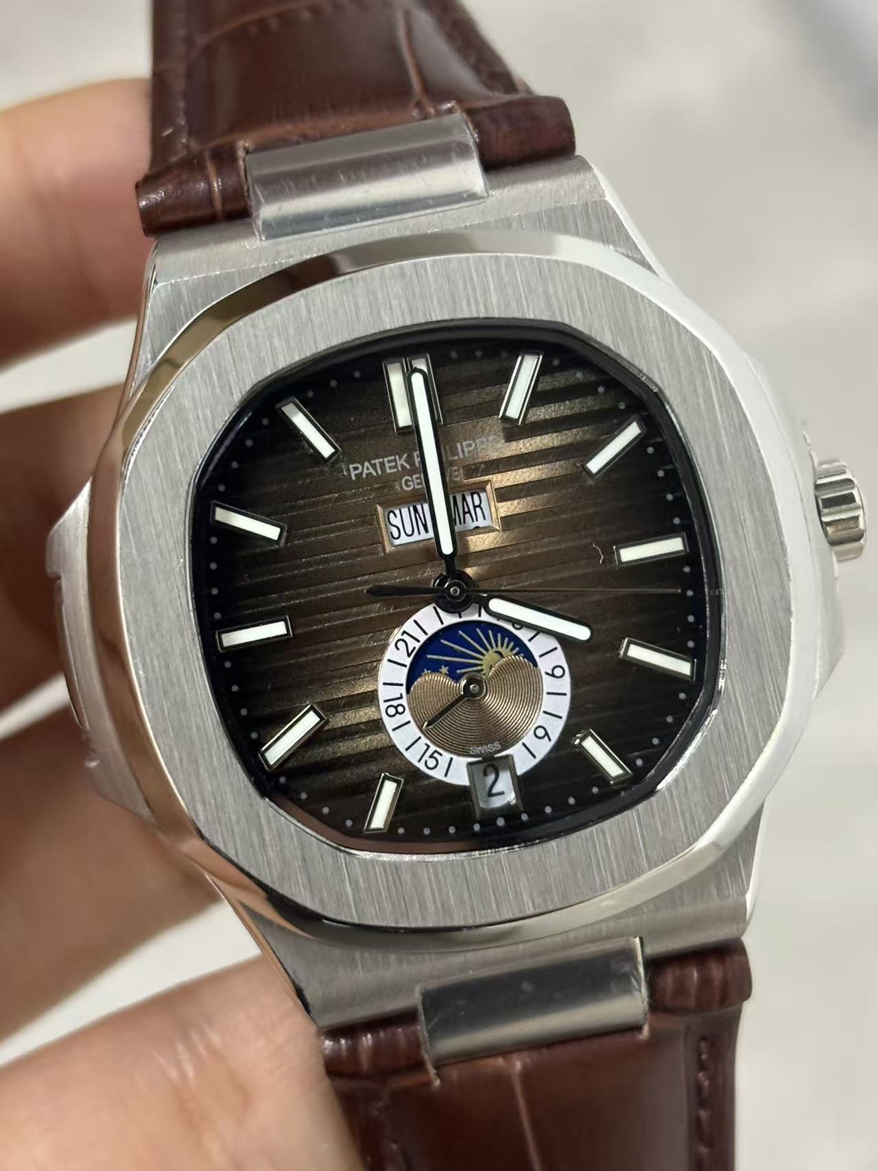 Replica NAUTILUS Stainless Steel Automatic Mechanical Watch 40mm