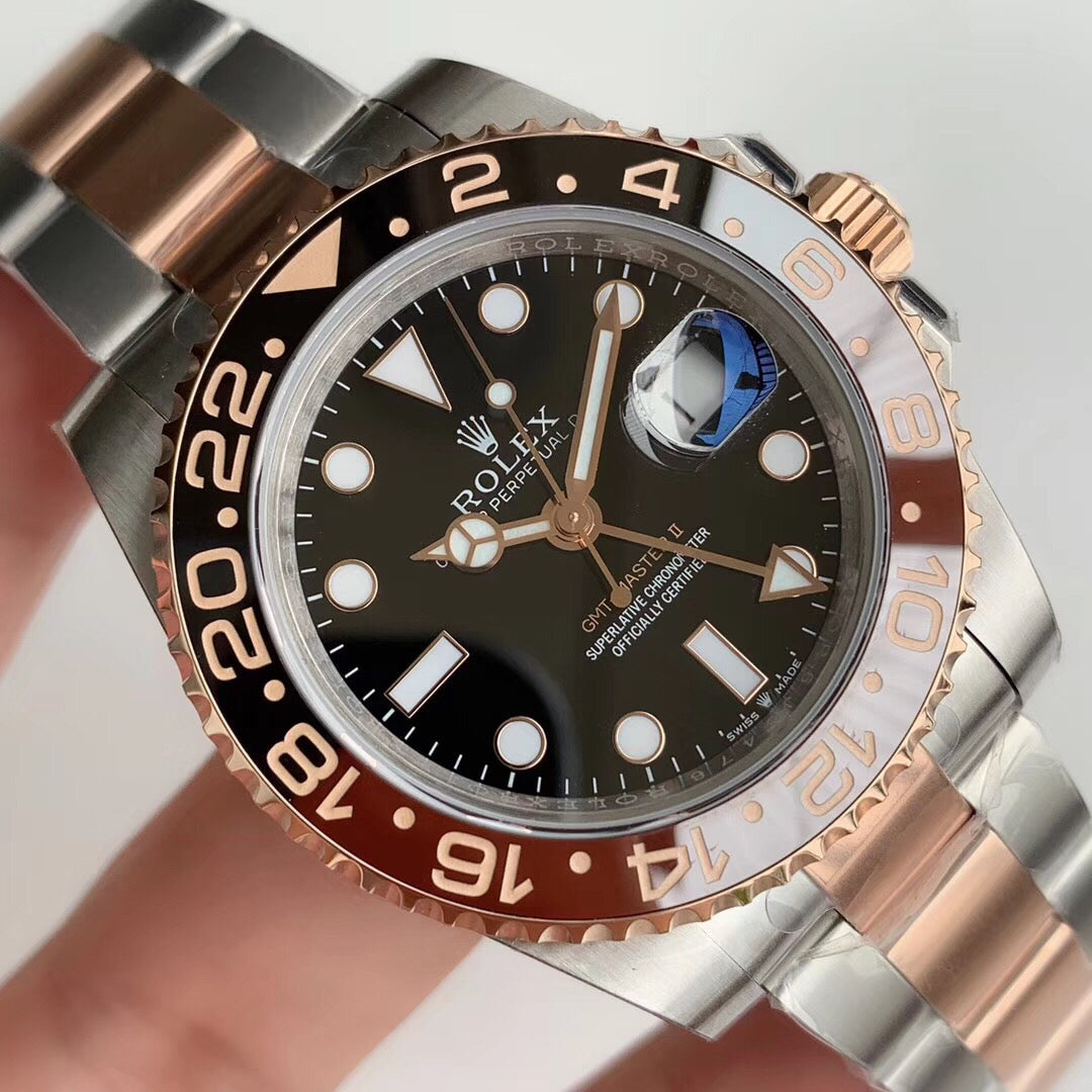 Automatic Watch Replica GMT Master II ROSE Black 100709