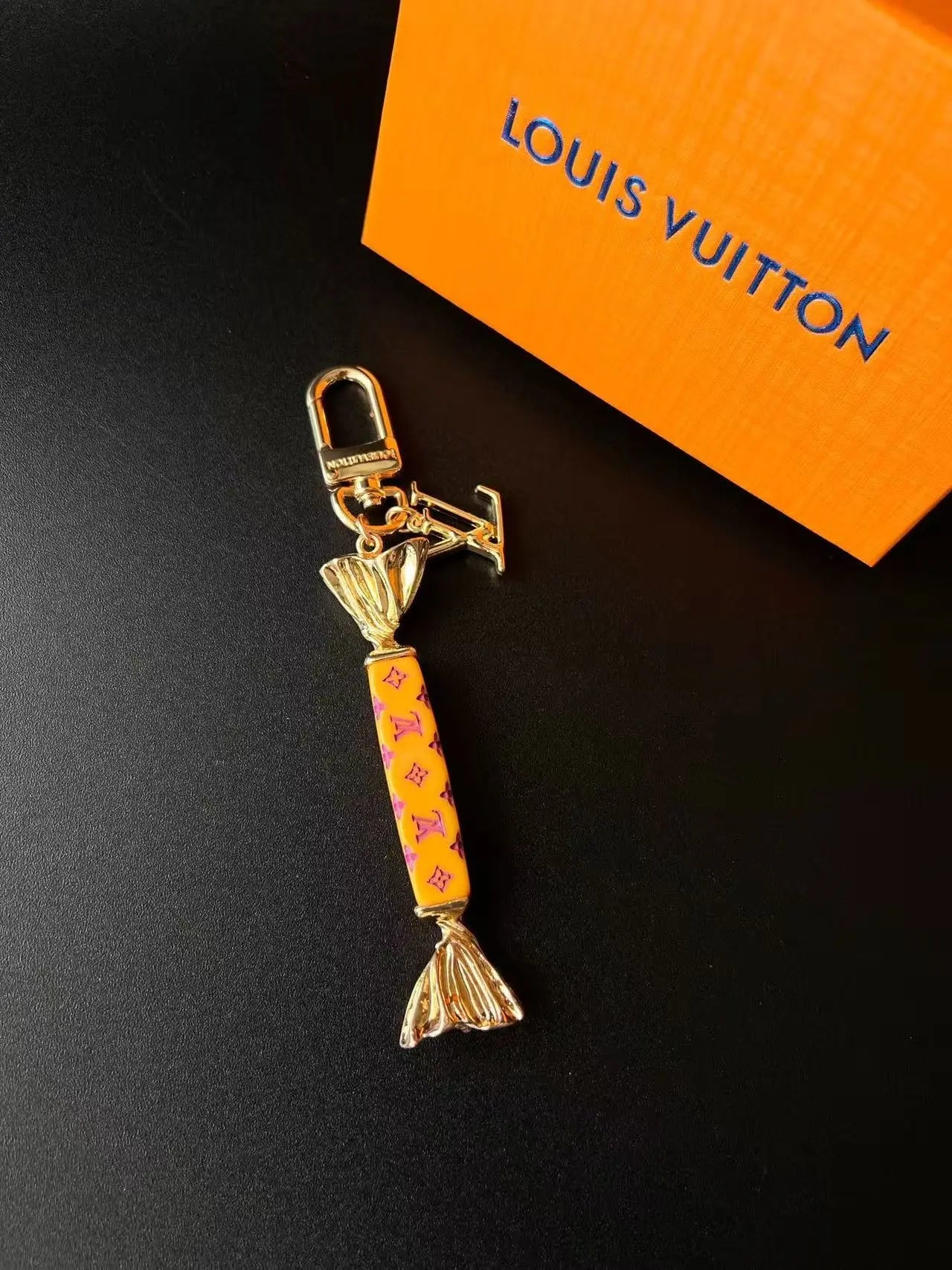Luxury Lollipop Monogram Bag Charm Keychain-s2 mysite
