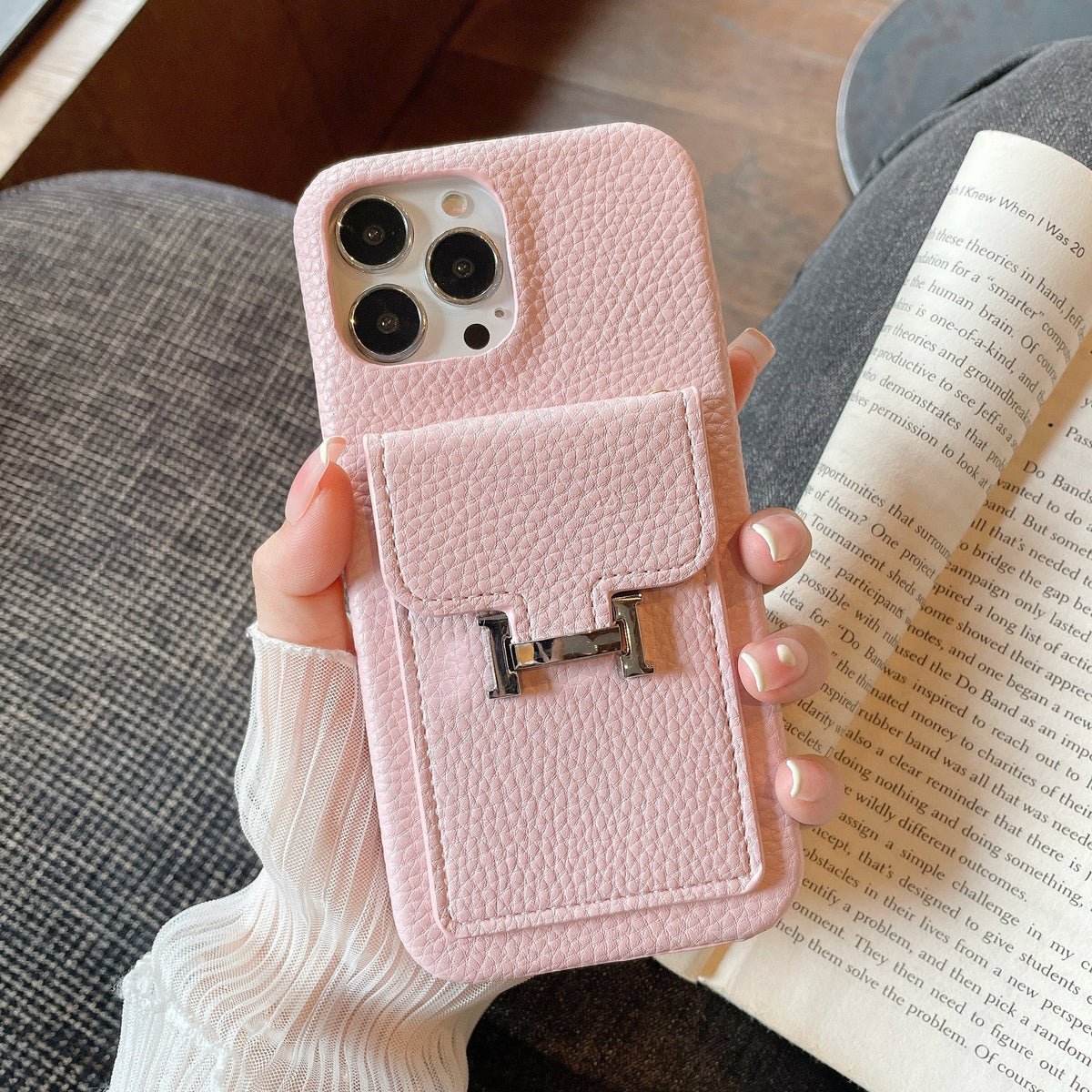 H Card Holder Leather iPhone Case mysite