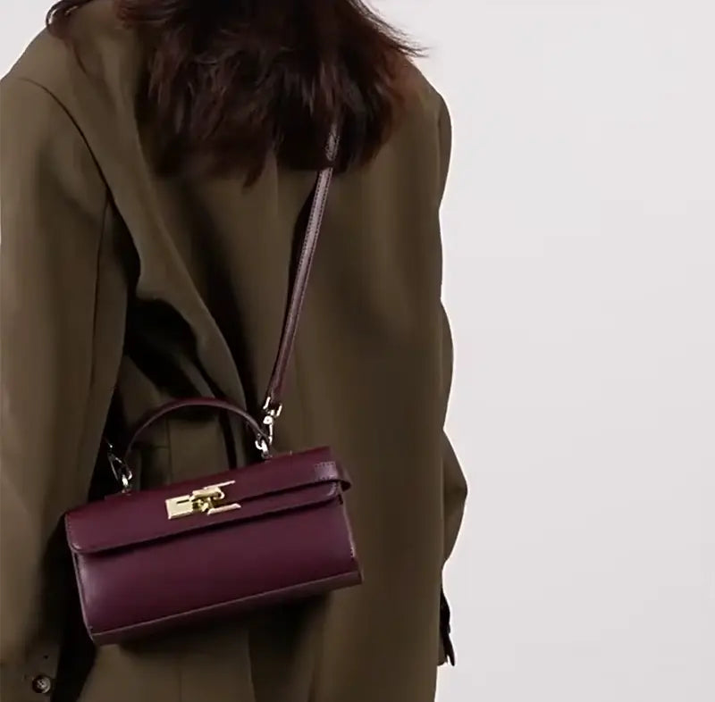 Luxury Brand Lock Design Tote Bag-18 mysite
