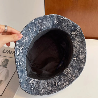 Luxury Monogram Embroidered Bucket Hat-s2 mysite