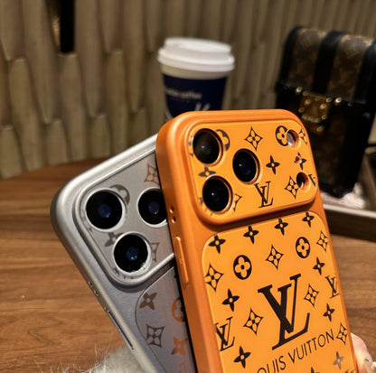 Luxury Monogram Matte Case with Shock-Absorbing Soft Edges-s2 mysite
