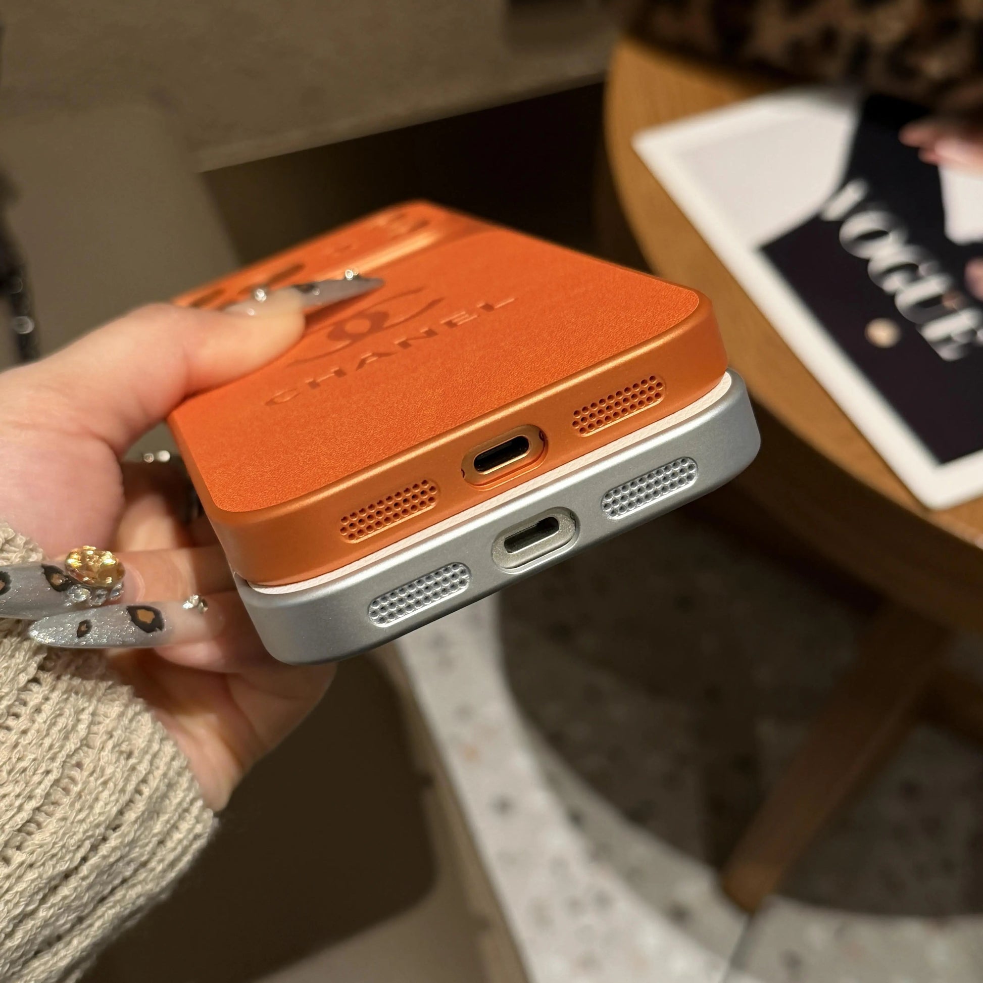 Luxury Embossed Leather Protective iPhone Case-s2 mysite