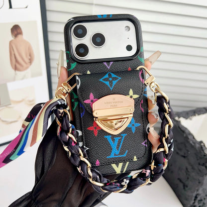 Luxury Crossbody iPhone Case with Card Pocket & Detachable Strap-s2 mysite