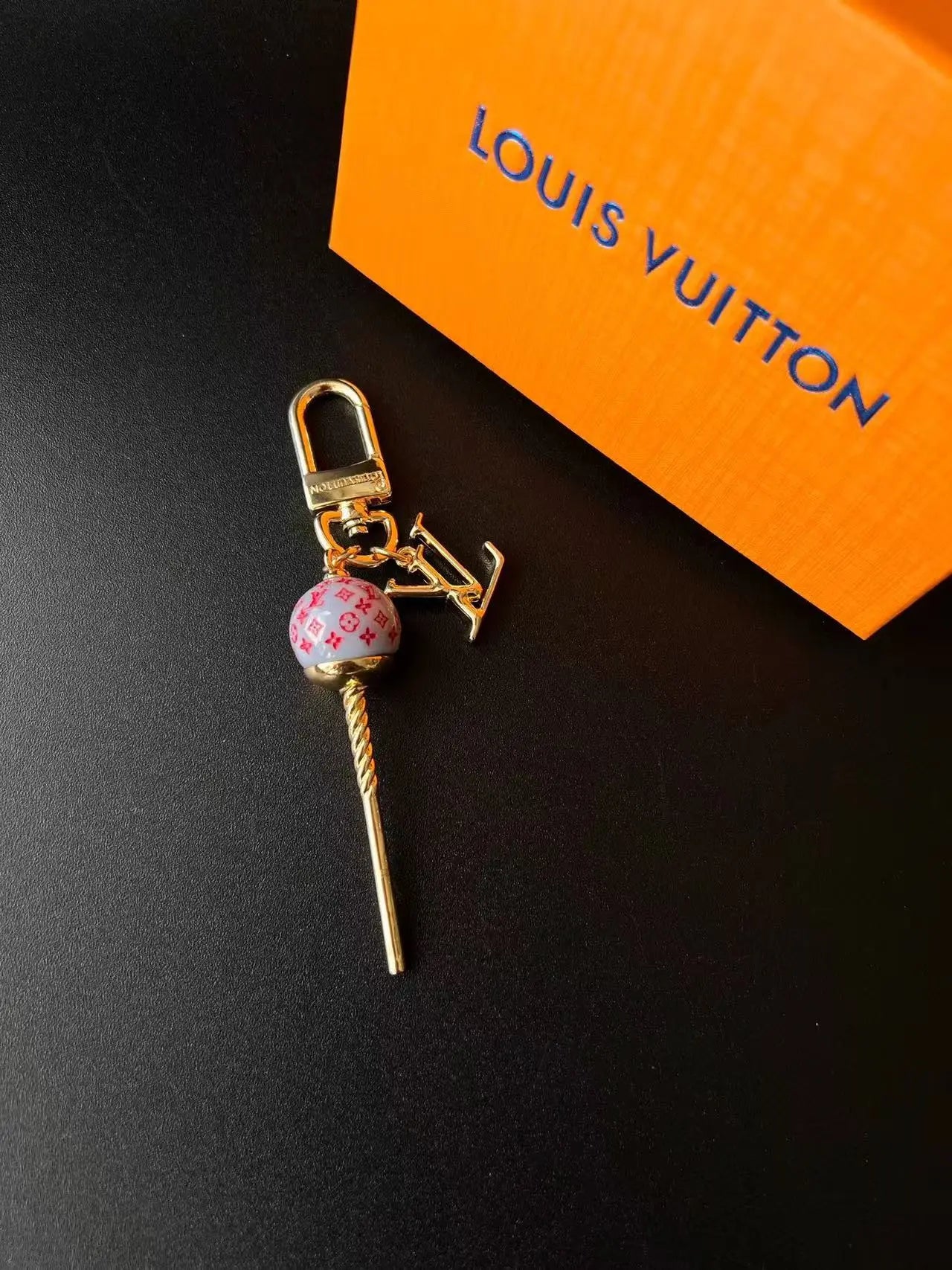 Luxury Lollipop Monogram Bag Charm Keychain-s2 mysite