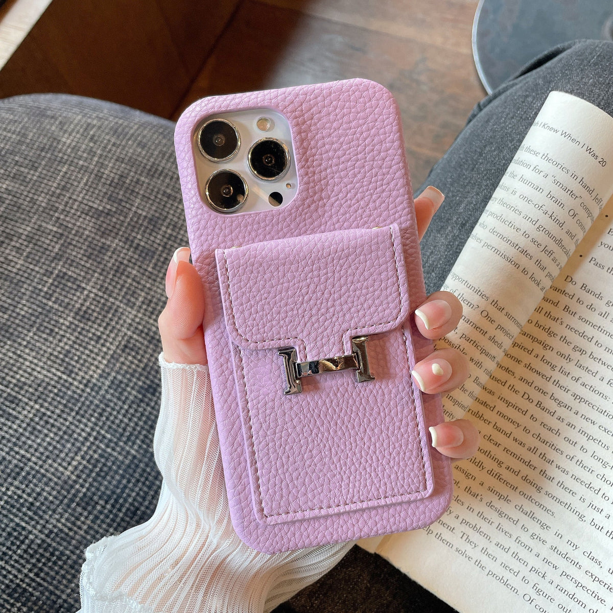 H Card Holder Leather iPhone Case mysite