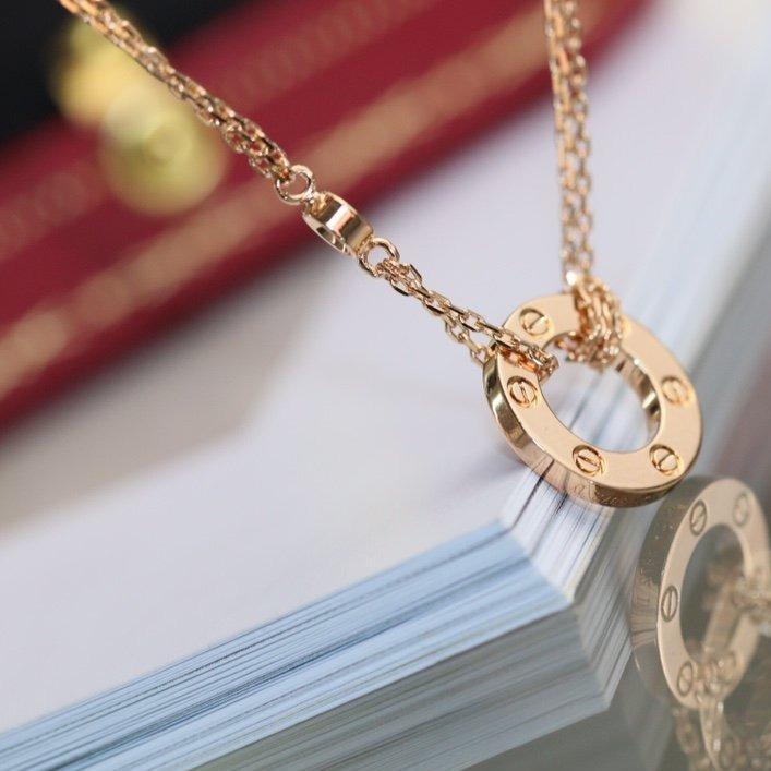 LOVE NECKLACE ADJUSTABLE ROSE GOLD 2 DIAMOND mysite