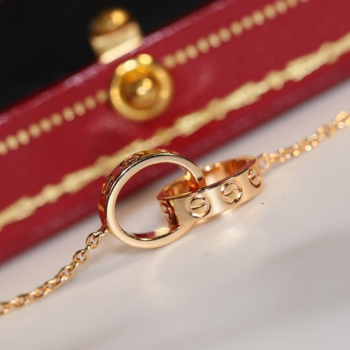 LOVE NECKLACE PINK GOLD AND SILVER mysite