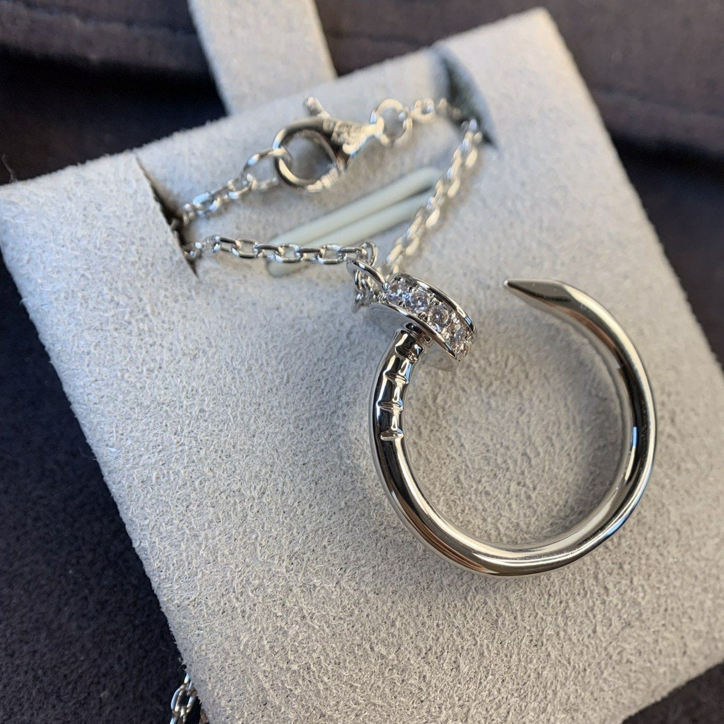 JUSTE NECKLACE 2.2MM SILVER FULL DIAMONDS mysite
