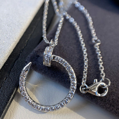JUSTE NECKLACE 2.2MM SILVER FULL DIAMONDS mysite