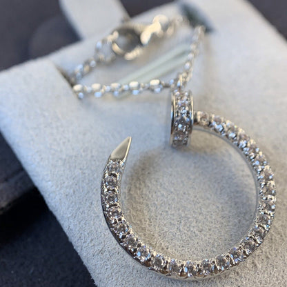 JUSTE NECKLACE 2.2MM SILVER FULL DIAMONDS mysite