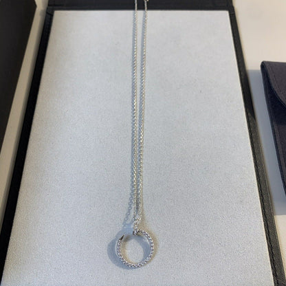 JUSTE NECKLACE 2.2MM SILVER FULL DIAMONDS mysite