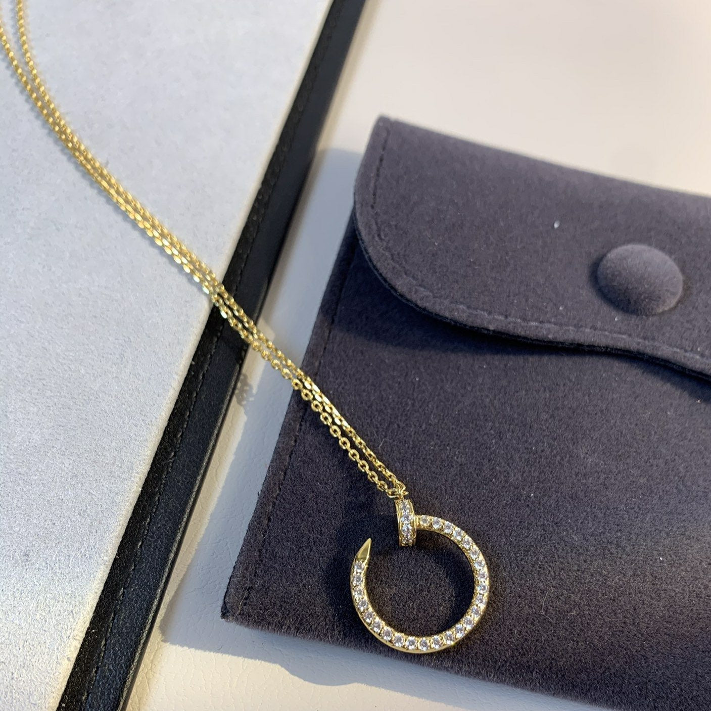 JUSTE NECKLACE 2.2MM GOLD FULL DIAMONDS mysite