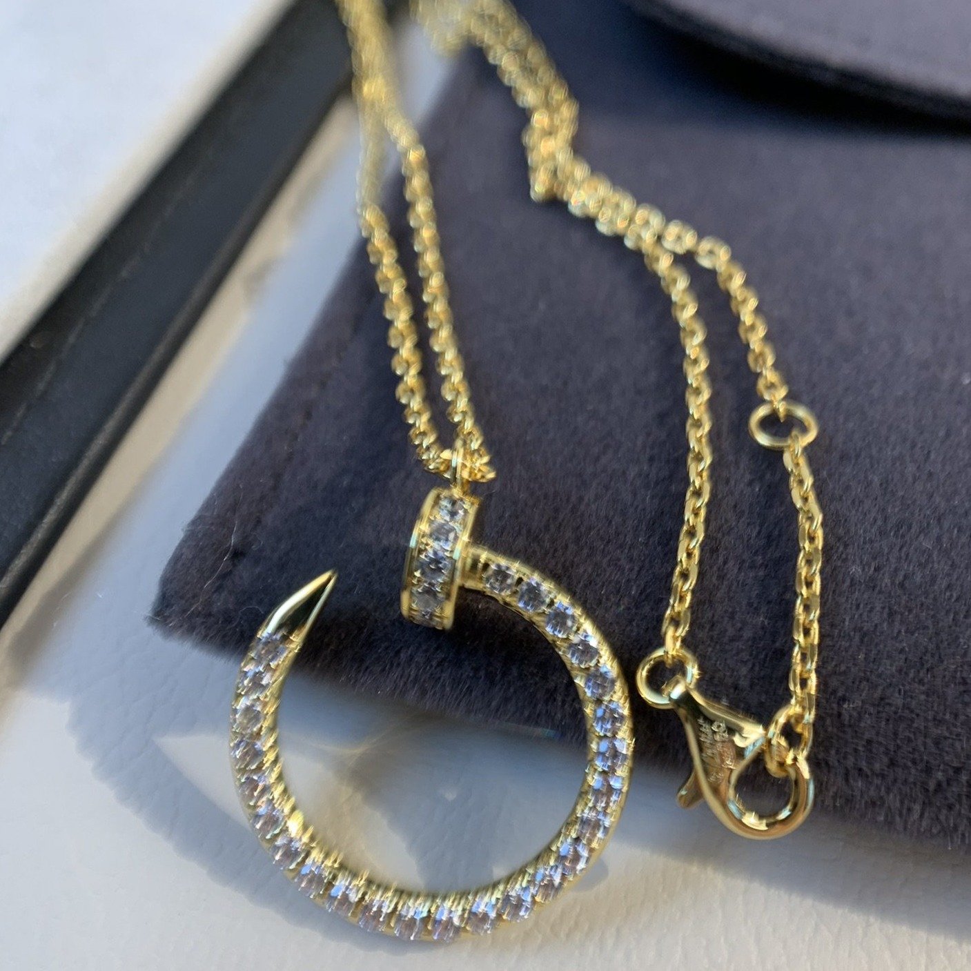 JUSTE NECKLACE 2.2MM GOLD FULL DIAMONDS mysite