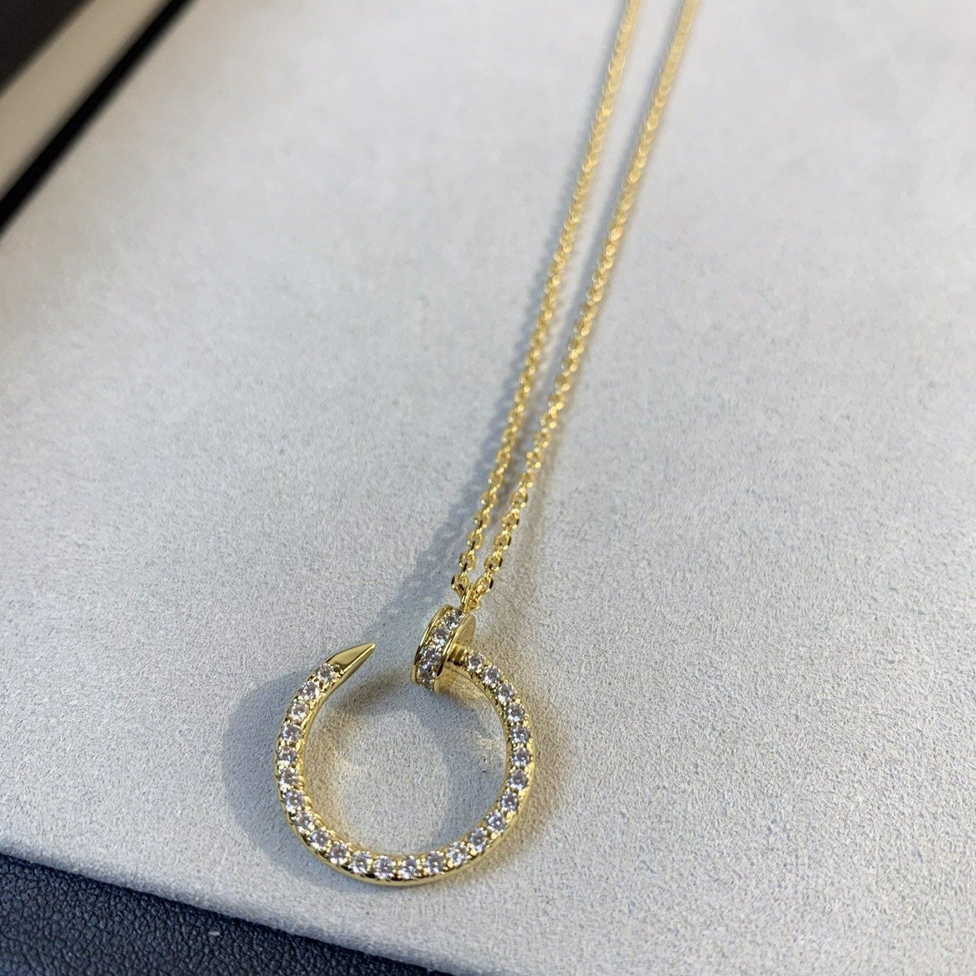 JUSTE NECKLACE 2.2MM GOLD FULL DIAMONDS mysite