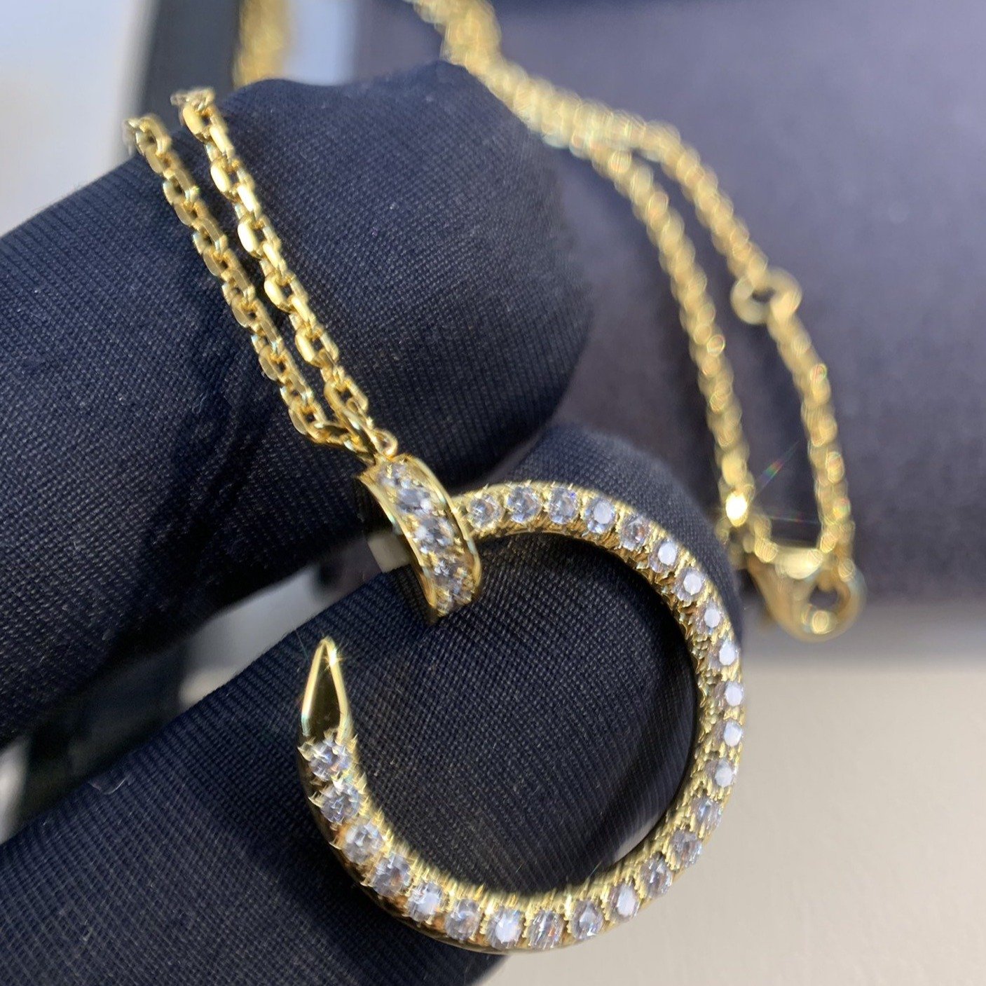 JUSTE NECKLACE 2.2MM GOLD FULL DIAMONDS mysite
