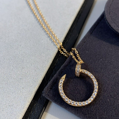 JUSTE NECKLACE 2.2MM PINK GOLD FULL DIAMONDS mysite