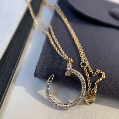 JUSTE NECKLACE 2.2MM PINK GOLD FULL DIAMONDS mysite
