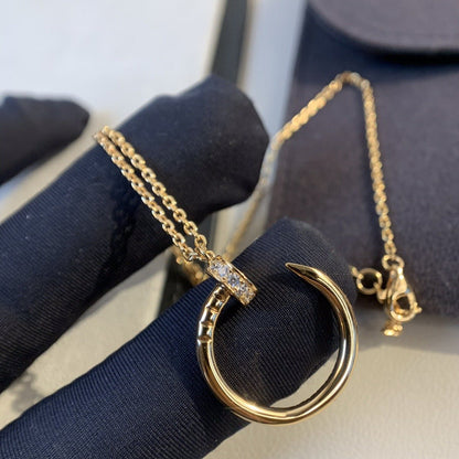 JUSTE NECKLACE 2.2MM PINK GOLD FULL DIAMONDS mysite