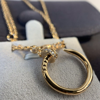 JUSTE NECKLACE 2.2MM PINK GOLD FULL DIAMONDS mysite