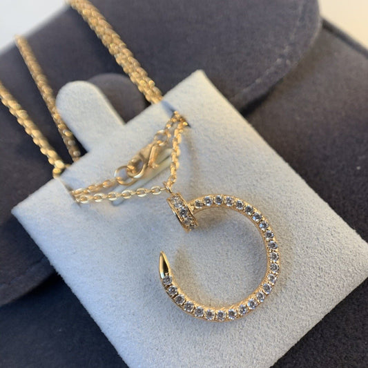 JUSTE NECKLACE 2.2MM PINK GOLD FULL DIAMONDS mysite