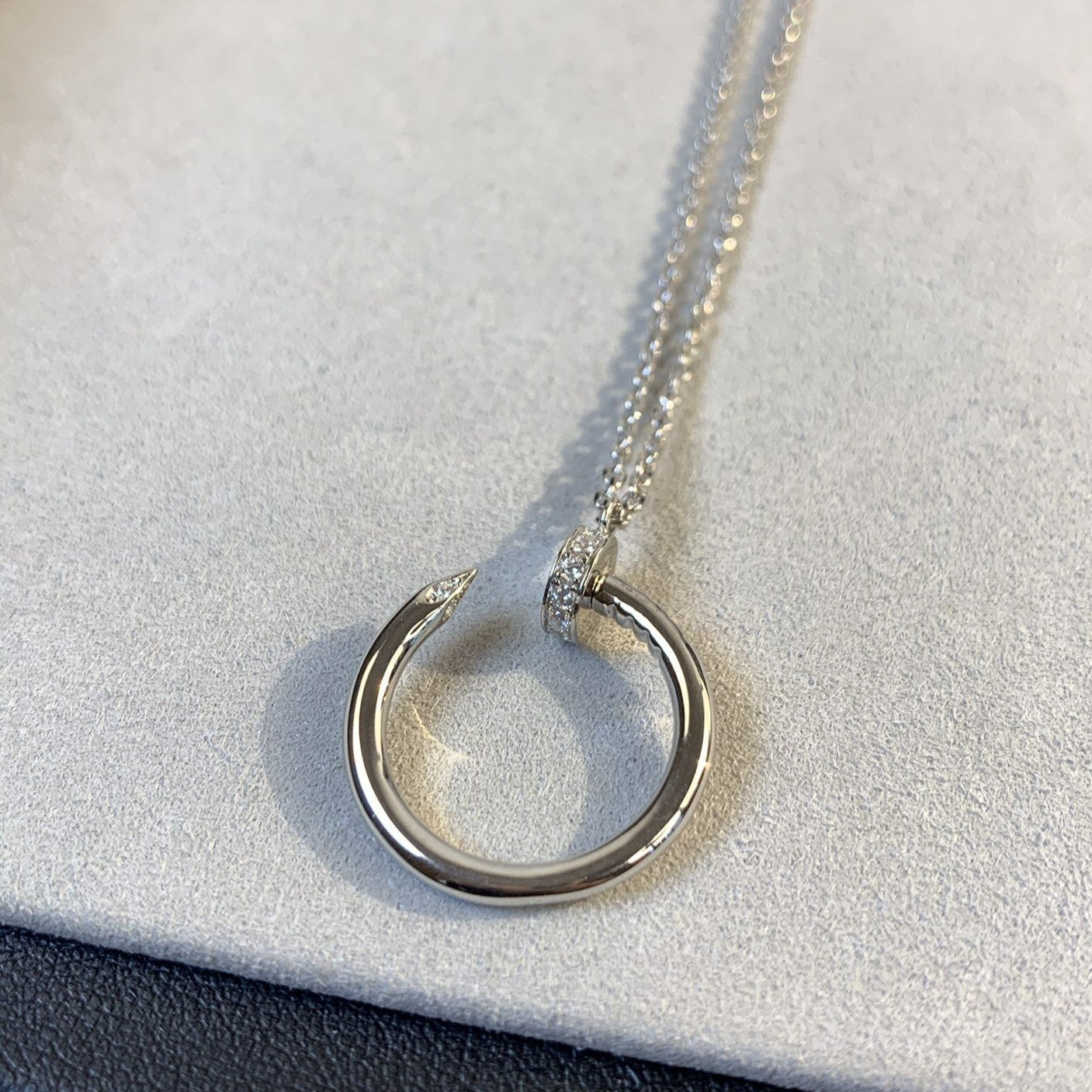 JUSTE NECKLACE 2.2MM SILVER DIAMONDS mysite