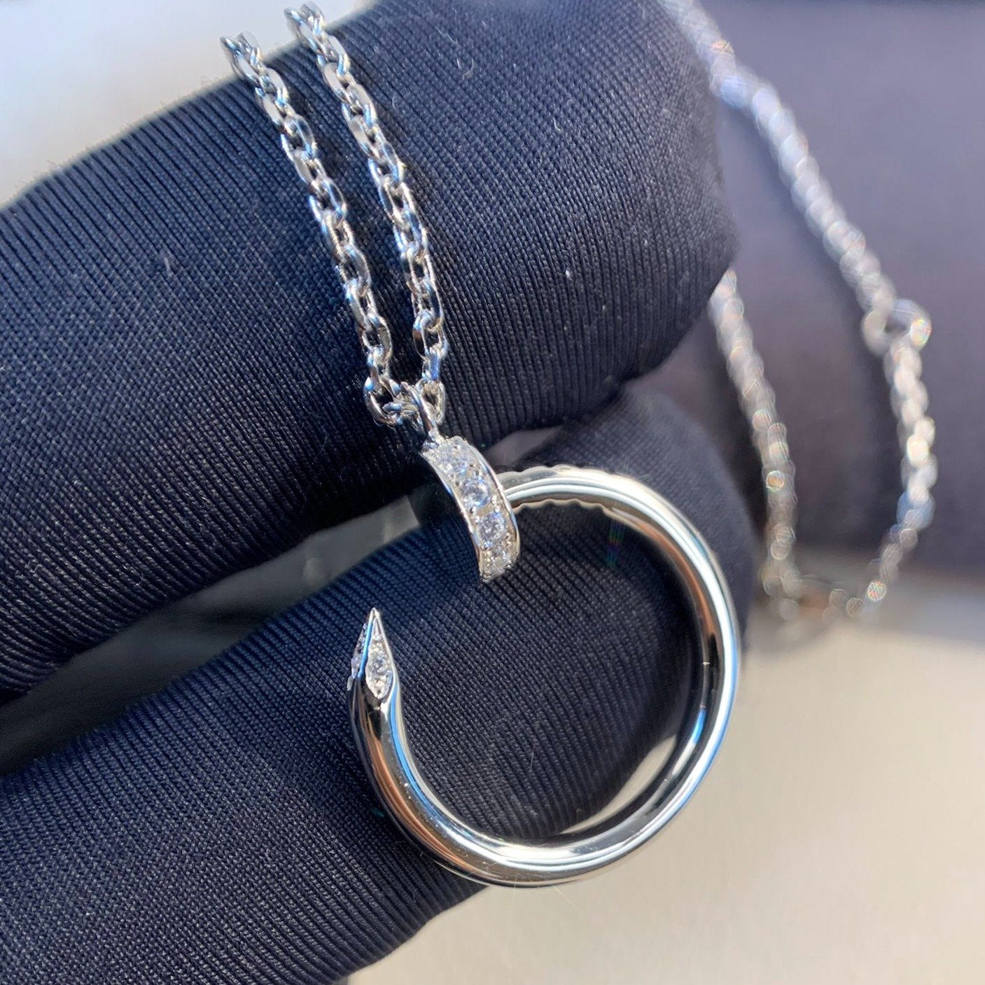 JUSTE NECKLACE 2.2MM SILVER DIAMONDS mysite