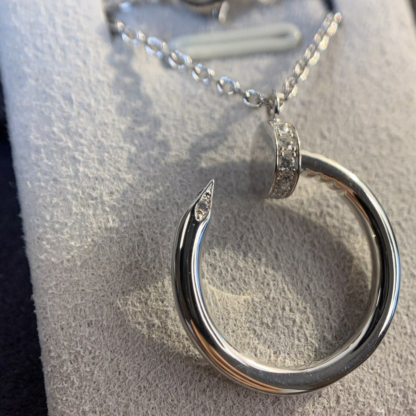 JUSTE NECKLACE 2.2MM SILVER DIAMONDS mysite