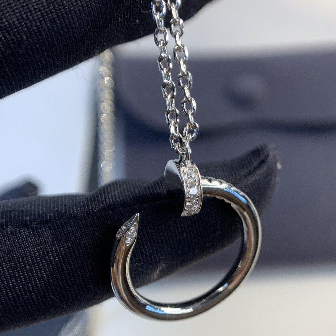 JUSTE NECKLACE 2.2MM SILVER DIAMONDS mysite