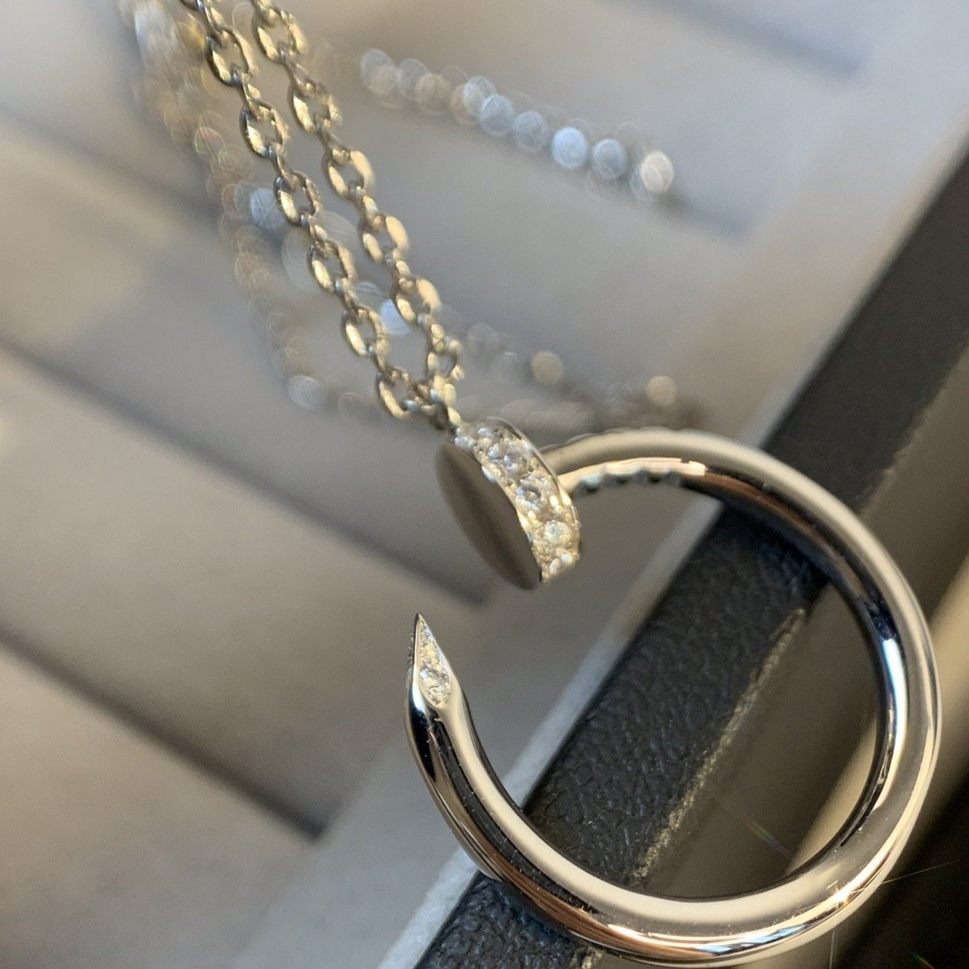 JUSTE NECKLACE 2.2MM SILVER DIAMONDS mysite