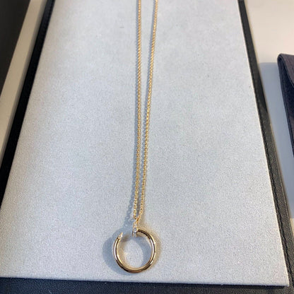 JUSTE NECKLACE 2.2MM PINK GOLD DIAMONDS mysite