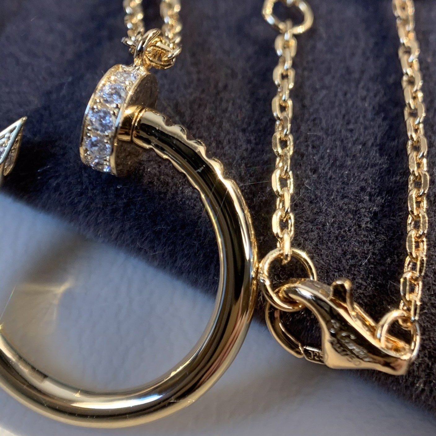 JUSTE NECKLACE 2.2MM PINK GOLD DIAMONDS mysite