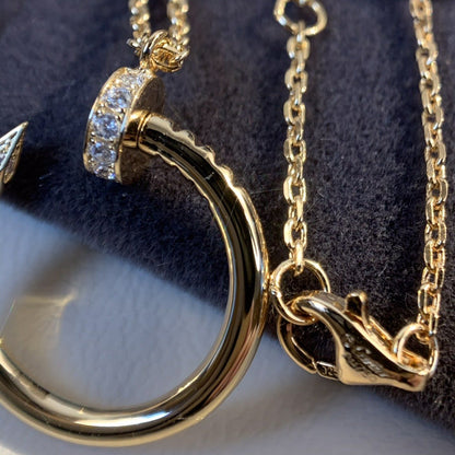 JUSTE NECKLACE 2.2MM PINK GOLD DIAMONDS mysite