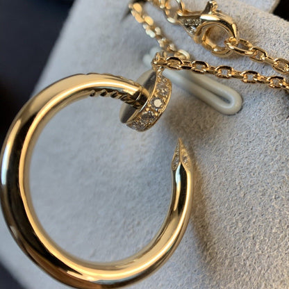 JUSTE NECKLACE 2.2MM PINK GOLD DIAMONDS mysite