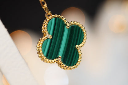 EARRINGS GOLD MALACHITE DIAMOND 3 MOTIF mysite