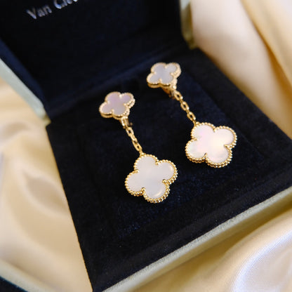 WHITE MOP EARRINGS 2 MOTIF mysite