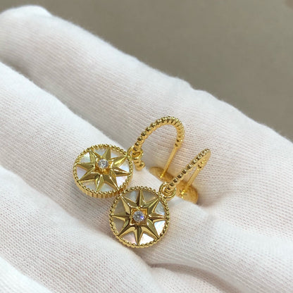 LUCKY STAR GOLD MOP EARRINGS mysite