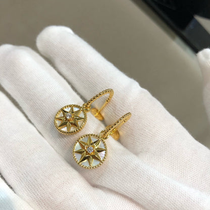 LUCKY STAR GOLD MOP EARRINGS mysite
